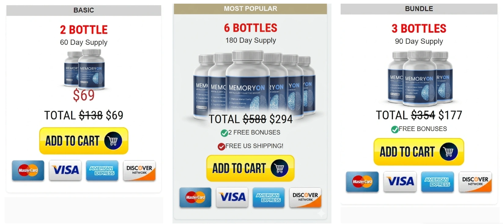 MemoryON Official Website Pricing and Special Deals MemoryON Official Price Packages and Discount Offers
